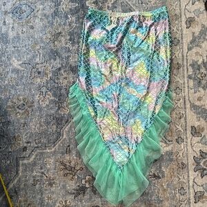 Kids Wonder Nation Asymmetrical Mermaid Skirt Swim Girls 14/16